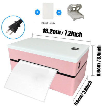 Marklife Thermal Label Printer D200 Mini Bluetooth Wireless 4X6inch Small Shipping Label Printer