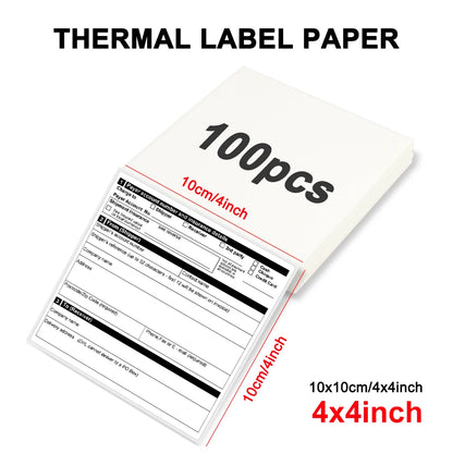 Marklife Thermal Label Printer D200 Mini Bluetooth Wireless 4X6inch Small Shipping Label Printer