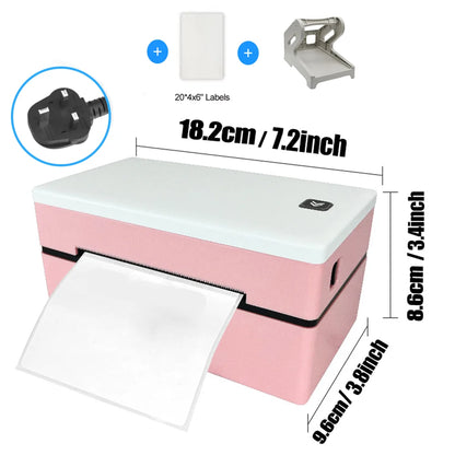 Marklife Thermal Label Printer D200 Mini Bluetooth Wireless 4X6inch Small Shipping Label Printer