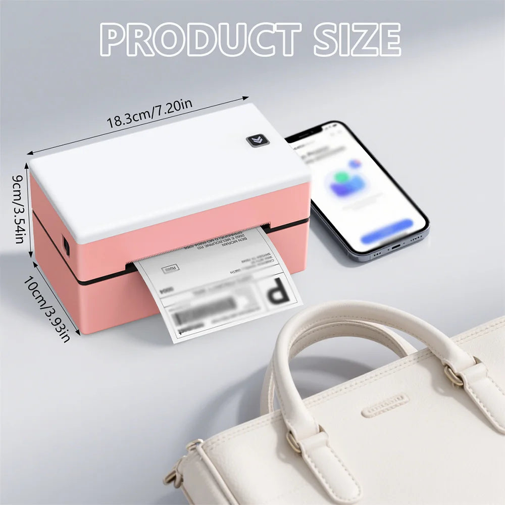 Marklife Thermal Label Printer D200 Mini Bluetooth Wireless 4X6inch Small Shipping Label Printer